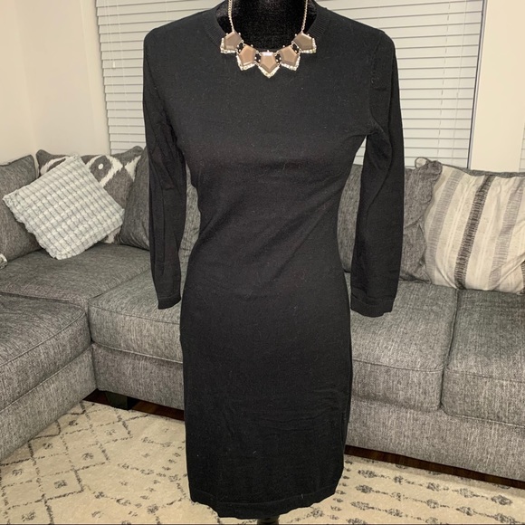 Black Sweater Dress - Picture 1 of 4
